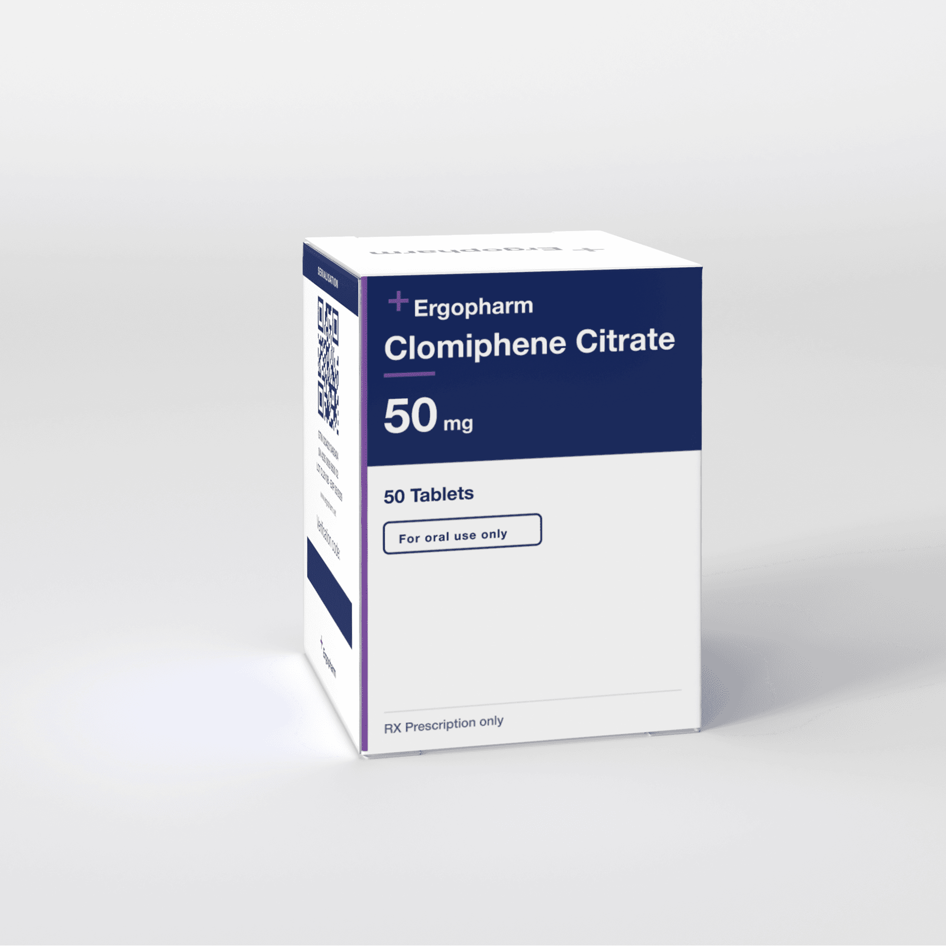 Clomiphene Citrate 50 mg — Ergopharm carton